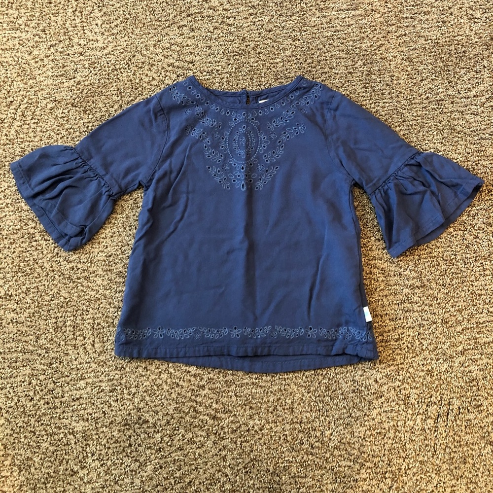 Girls Lucky Brand Long Bell Sleeved Blouse (5T)
